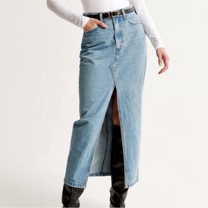 Abercrombie Denim Maxi Skirt